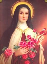 St. Therese of the Roses: Roses and Saints, full-circle